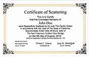 Certificate of Scattering